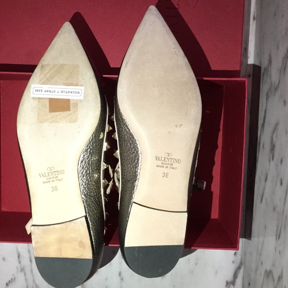 Valentino ROCKSTUD METALLIC FLATS - Picture 6 of 6